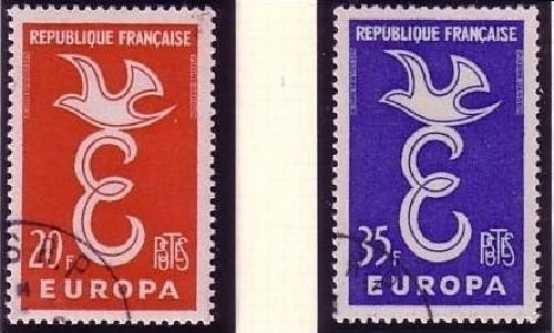 FRANKREICH MI-NR. 1210-1211 o EUROPA 1958