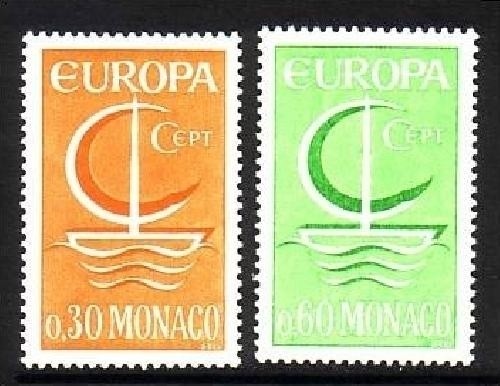 MONACO MI-NR. 835-836 POSTFRISCH(MINT) EUROPA 1966 SEGEL