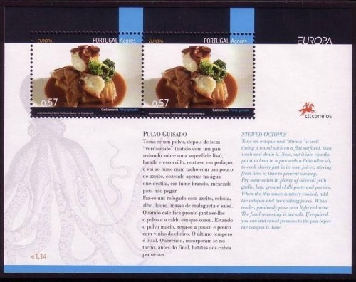 AZOREN BLOCK 28 POSTFRISCH(MINT) EUROPA 2005 GASTRONOMIE