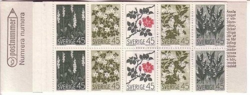 SCHWEDEN MH 18 POSTFRISCH(MINT) BLUMEN - ROSEN - MAIGLÖCKCHEN