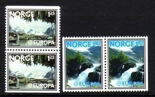 NORWEGEN MI-NR. 742-743 D/D POSTFRISCH(MINT) Paar EUROPA 1977 LANDSCHAFTEN
