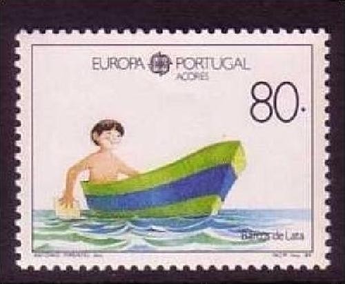 AZOREN MI-NR. 401 POSTFRISCH(MINT) EUROPA 1989 - KINDERSPIELE BOOT