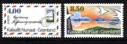GRÖNLAND MI-NR. 262-263 POSTFRISCH(MINT) EUROPA 1995 FRIEDEN und FREIHEIT LUFTPOSTBRIEF