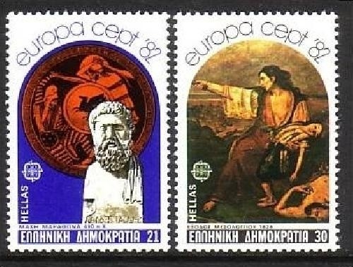 GRIECHENLAND MI-NR. 1481-1482 POSTFRISCH(MINT) EUROPA 1982 HISTORISCHE EREIGNISSE