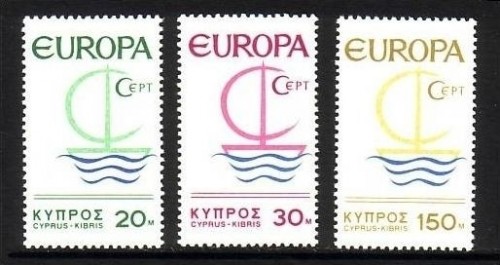 ZYPERN MI-NR. 270-272 POSTFRISCH(MINT) EUROPA 1966 SEGEL