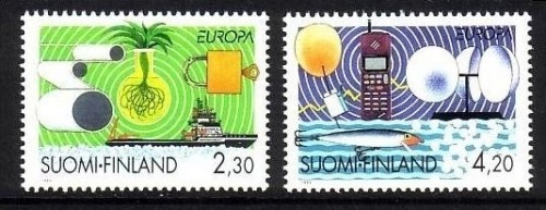 FINNLAND MI-NR. 1248-1249 POSTFRISCH EUROPA 1994 SCHIFF HANDY