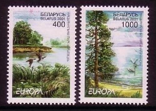 WEISSRUSSLAND MI-NR. 409-410 POSTFRISCH(MINT) EUROPA 2001 WASSER