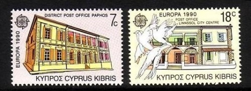 ZYPERN MI-NR. 748-749 POSTFRISCH(MINT) EUROPA 1990 POSTALISCHE EINRICHTUNGEN BRIEFTAUBE