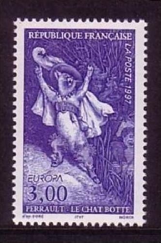 FRANKREICH MI-NR. 3201 POSTFRISCH EUROPA 1997 SAGEN und LEGENDEN DER GESTIEFELTE KATER