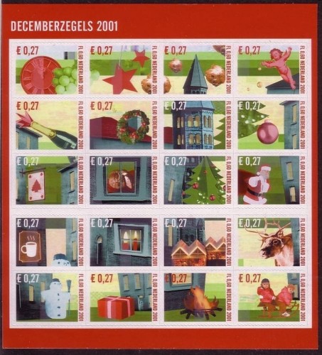NIEDERLANDE MI-NR. 1940-1959 POSTFRISCH(MINT) Folienblatt DEZEMBERMARKEN 2001