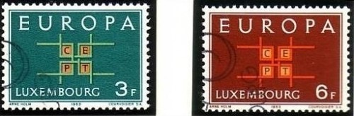 LUXEMBOURG MI-NR. 680-681 GESTEMPELT(USED) EUROPA 1963