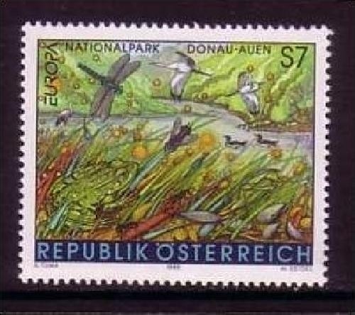 ÖSTERREICH MI-NR. 2288 POSTFRISCH(MINT) EUROPA 1999 NATUR- und NATIONALPARKS VÖGEL FROSCH LIBELLE