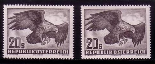 ÖSTERREICH MI-NR. 968 x + 968 y POSTFRISCH(MINT) STEINADLER