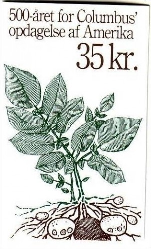 DÄNEMARK MH mit 10 x MI-NR. 1025 POSTFRISCH(MINT) EUROPA 1992 ENTDECKUNG AMERIKAS KARTOFFELPFLANZE