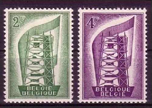 BELGIEN MI-NR. 1043-1044 POSTFRISCH(MINT) CEPT 1956 EUROPA