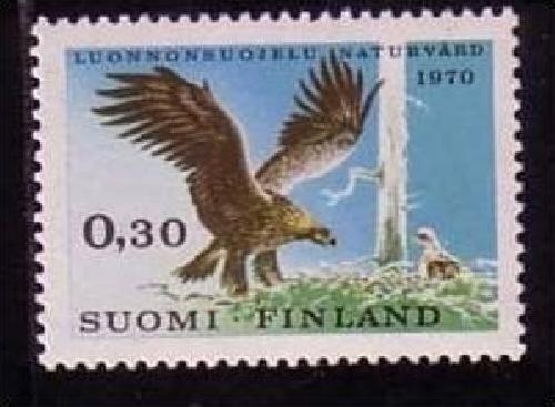 FINNLAND MI-NR. 667 POSTFRISCH(MINT) EUROPÄISCHES NATURSCHUTZJAHR - STEINADLER