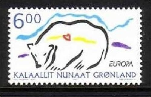 GRÖNLAND MI-NR. 338 POSTFRISCH(MINT) EUROPA 1999 NATUR- und NATIONALPARKS EISBÄR
