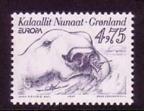 GRÖNLAND MI-NR. 309 POSTFRISCH EUROPA 1997 SAGEN und LEGENDEN EISBÄR