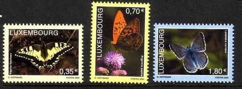LUXEMBOURG MI-NR. 1684-1686 POSTFRISCH(MINT) SCHMETTERLINGE 2005