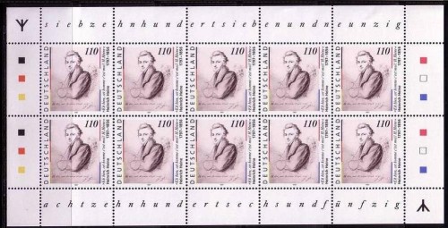 DEUTSCHLAND MI-NR. 1962 I POSTFRISCH(MINT) KLEINBOGEN HEINRICH HEINE mit Runenzeichen