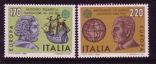 ITALIEN MI-NR. 1686-1687 POSTFRISCH(MINT) EUROPA 1980 PERSÖNLICHKEITEN SEGELSCHIFF