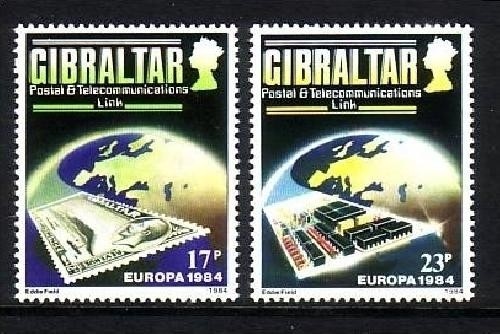 GIBRALTAR MI-NR. 475-476 POSTFRISCH(MINT) EUROPA 1984 MARKE AUF MARKE