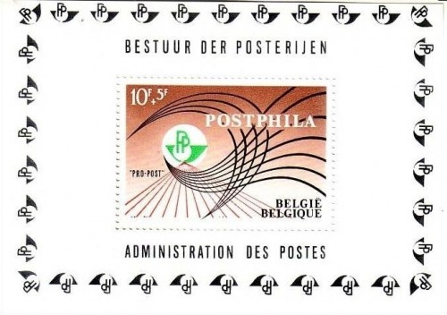 BELGIEN BLOCK 38 POSTFRISCH(MINT) POSTPHILA 1967