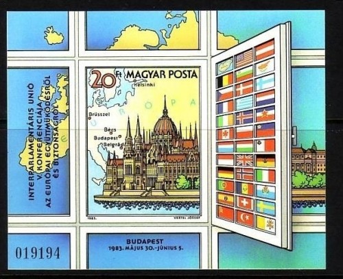 UNGARN BLOCK 163 B POSTFRISCH(MINT) KSZE KONFERENZ für SICHERHEIT und ZUSAMMENARBEIT - BUDAPEST