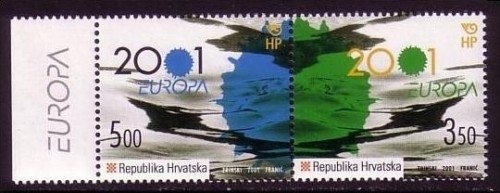 KROATIEN MI-NR. 570-571 POSTFRISCH(MINT) EUROPA 2001 WASSER