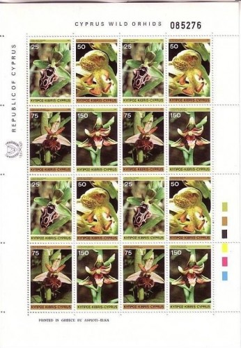ZYPERN MI-NR. 552-555 POSTFRISCH(MINT) KLEINBOGEN WILDE OCHIDEEN 1981