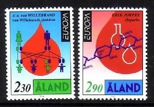 ALAND MI-NR. 86-87 POSTFRISCH(MINT) EUROPA 1994 ENTDECKUNGEN und ERFINDUNGEN