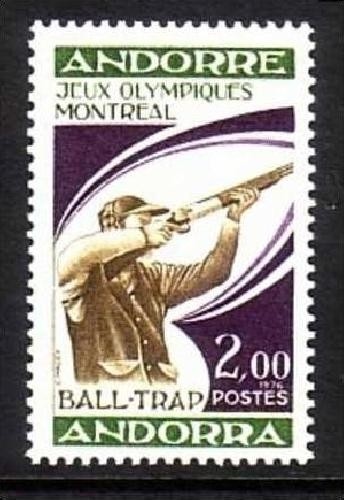 ANDORRA FRANZÖSISCH MI-NR. 277 POSTFRISCH(MINT) OLYMPISCHE SOMMERSPIELE MONTREAL SCHIESSEN