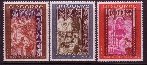 FRANZÖSISCH ANDORRA MI-NR. 218-220 POSTFRISCH(MINT) FRESKEN (II)
