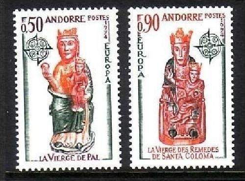 ANDORRA FRANZÖSISCH MI-NR. 258-259 POSTFRISCH(MINT) EUROPA 1974