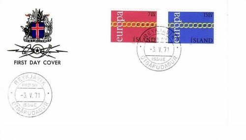 ISLAND MI-NR. 451-452 FDC CEPT 1971