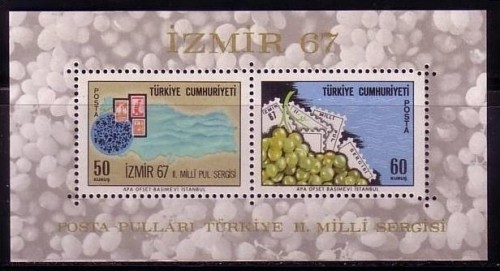 TÜRKEI BLOCK 13 POSTFRISCH(MINT) NATIONALE BRIEFMARKENAUSSTELLUNG IN IZMIR