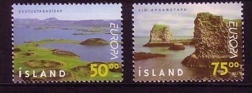 ISLAND MI-NR. 913-914 POSTFRISCH(MINT) EUROPA 1999 NATUR- und NATIONALPARKS