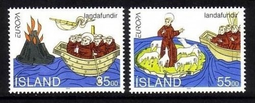 ISLAND MI-NR. 800-801 POSTFRISCH(MINT) EUROPA 1994 ENTDECKUNG VON ISLAND UND FÄRÖER-INSELN