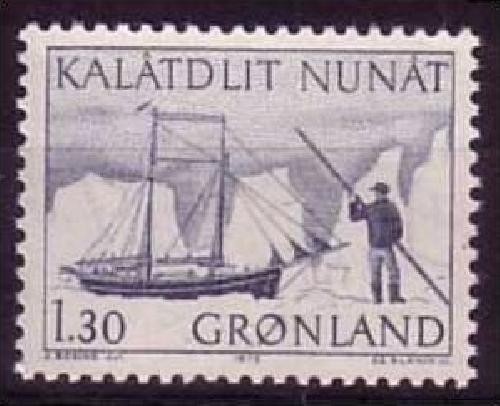 GRÖNLAND MI-NR. 93 POSTFRISCH(MINT) POSTBEFÖRDERUNG 1978 GRÖNLANDSCHONER