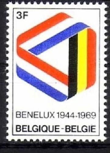 BELGIEN MI-NR. 1557 POSTFRISCH(MINT) MITLÄUFER 1969 BENELUX ZOLLABKOMMEN