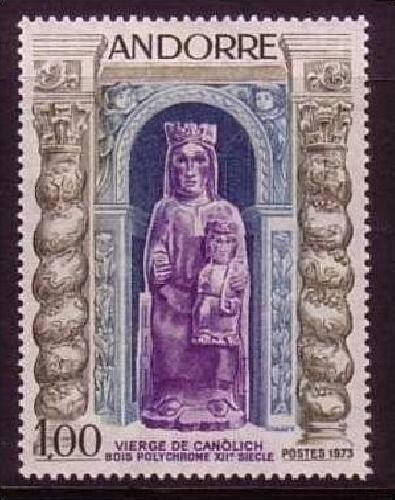 FRANZÖSISCH ANDORRA MI-NR. 249 POSTFRISCH(MINT) RELIGIÖSE KUNST - MADONNA