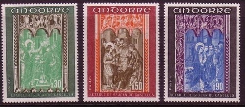 FRANZÖSISCH ANDORRA MI-NR. 235-237 POSTFRISCH(MINT) FRESKEN