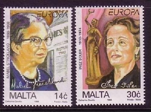 MALTA MI-NR. 983-984 POSTFRISCH EUROPA 1996 - BERÜHMTE FRAUEN