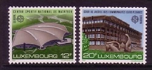 LUXEMBOURG MI-NR. 1174-1775 POSTFRISCH(MINT) EUROPA 1987 MODERNE ARCHITEKTUR GERICHTSHOF