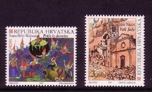 KROATIEN MI-NR. 412-413 POSTFRISCH(MINT) EUROPA 1997 SAGEN und LEGENDEN