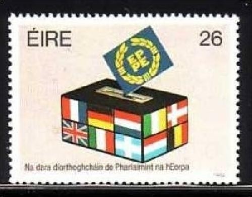 IRLAND MI-NR. 540 POSTFRISCH(MINT) MITLÄUFER 1984 - DIREKTWAHLEN ZUM EUROPÄISCHEN PARLAMENT