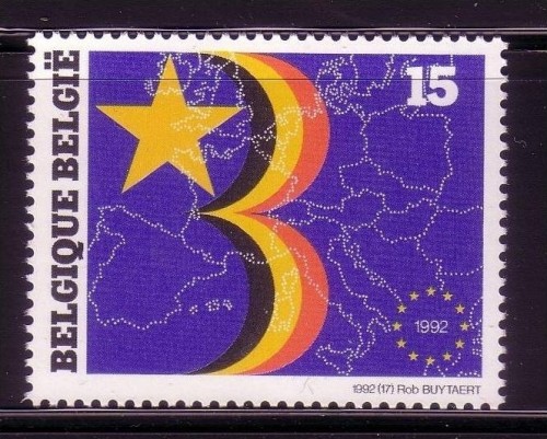 BELGIEN MI-NR. 2537 POSTFRISCH(MINT) MITLÄUFER 1992 EUROPÄISCHER BINNENMARKT