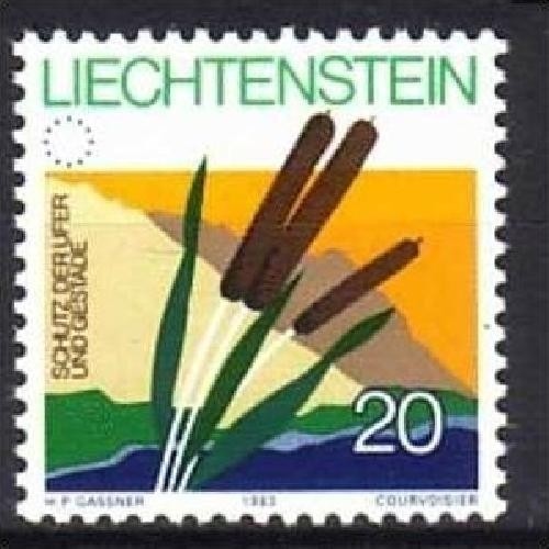 LIECHTENSTEIN MI-NR. 824 POSTFRISCH(MINT) MITLÄUFER 1983 SCHUTZ DER UFER UND GESTADE