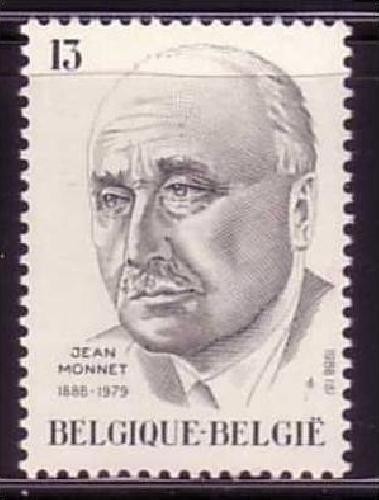 BELGIEN MI-NR. 2345 POSTFRISCH(MINT) MITLÄUFER 1988 JEAN MONNET