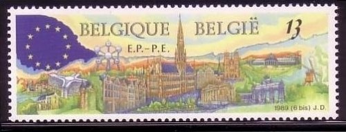 BELGIEN MI-NR. 2378 POSTFRISCH(MINT) MITLÄUFER 1989 DIREKTWAHLEN ZUM EUROPÄISCHEN PARLAMENT